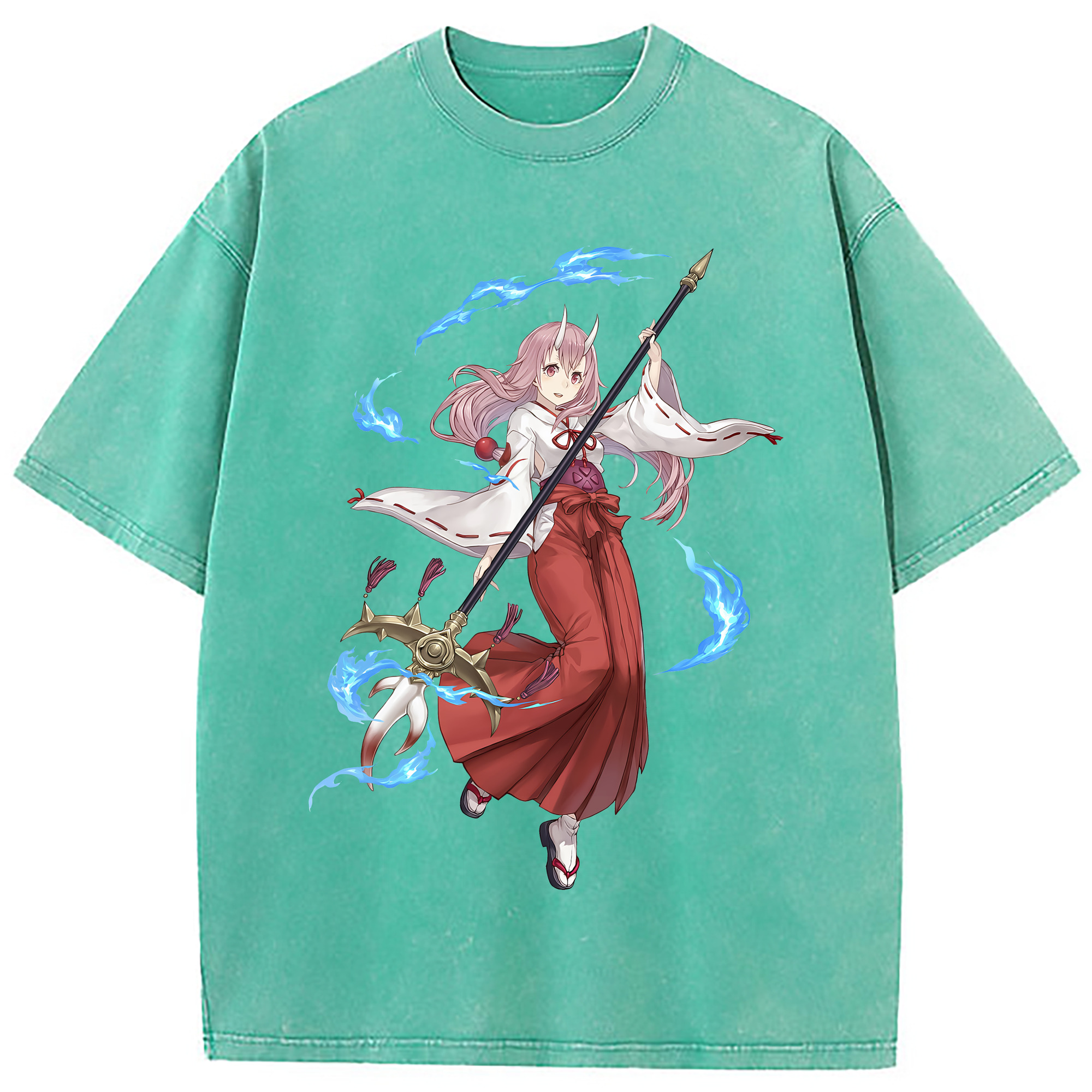（画像用） 転スラ Regarding Reincarnated to Slime 綿100% ヴィンテージ風 半袖Tシャツ（フロントプリント）